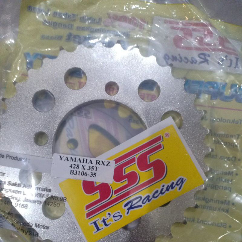 SSS RXZ GER 428 GEAR BELAKANG PNP RXZ RX KING JUPITER VEGA CRIPTON FIZR RX SPECIAL Z125 TIARA ALFA mx135-SSS 428 x 35