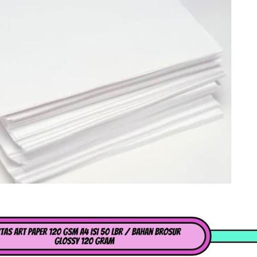 

✤ Kertas Art Paper 120 gsm A4 isi 50 Lbr / Bahan Brosur Glossy 120 gram ❅