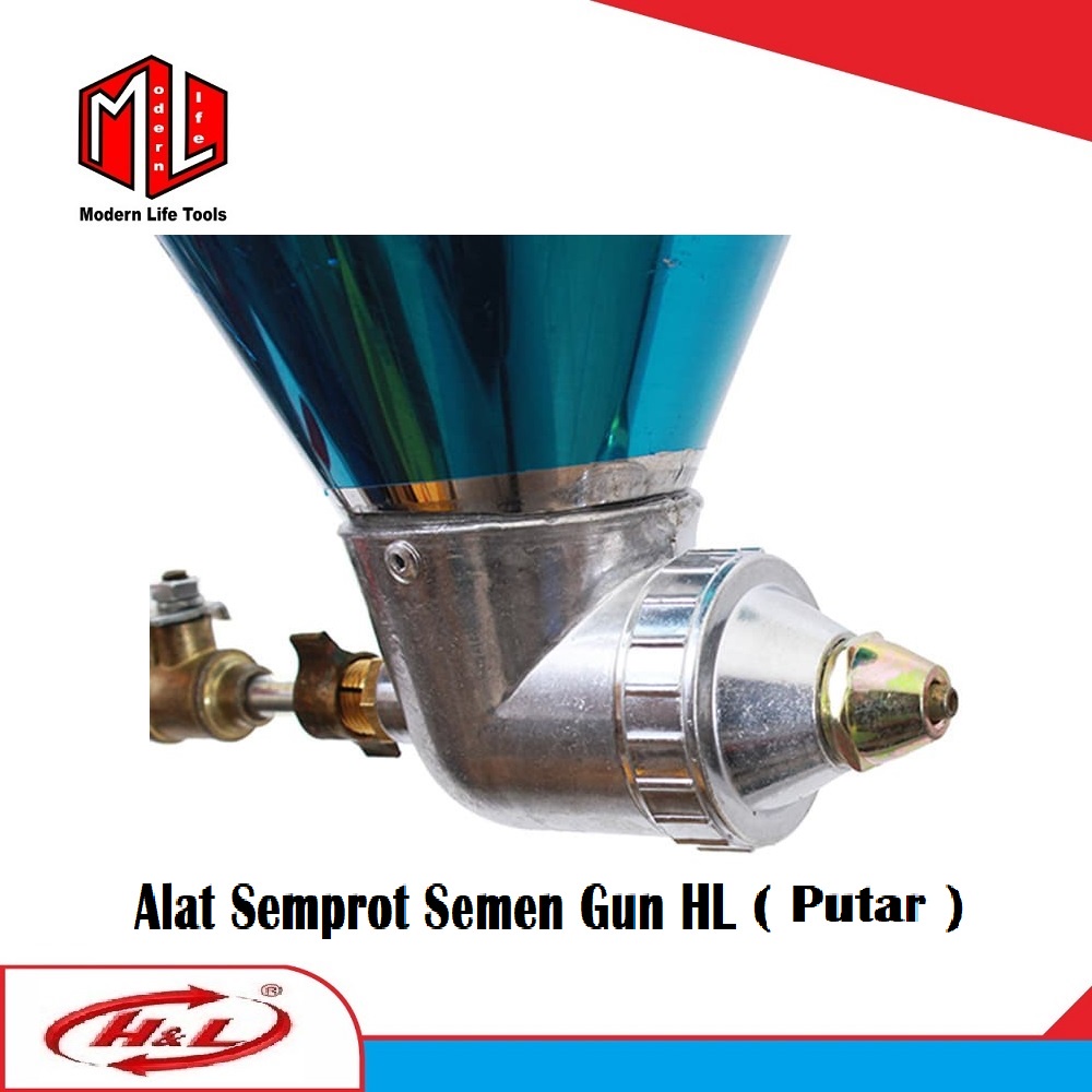 Alat Semprot Semen Gun Putar Atau Cement Gun Putar H&amp;L