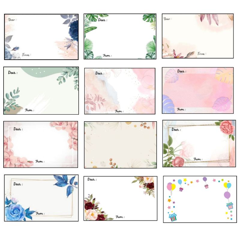 Kartu ucapan / Greeting Card Kosong