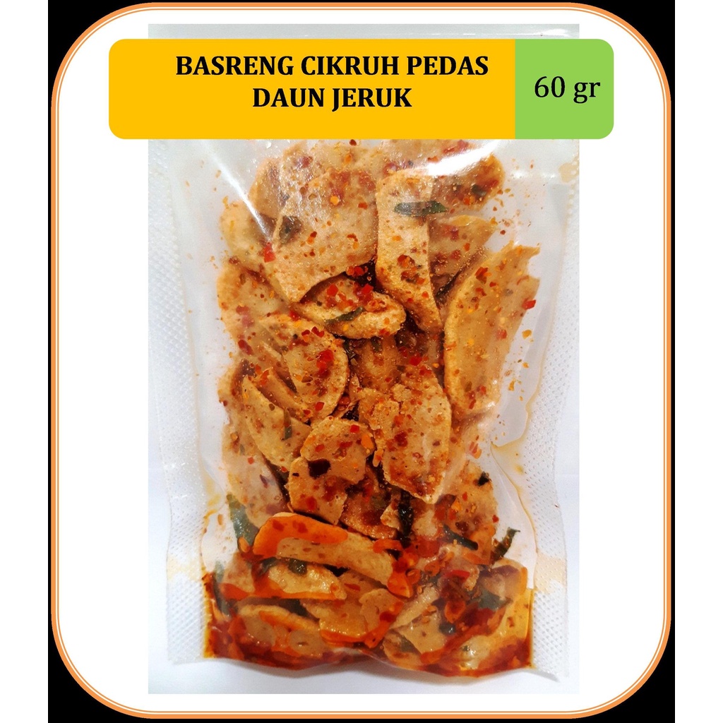 

Basreng Cikruh Pedas Daun Jeruk 60 gram