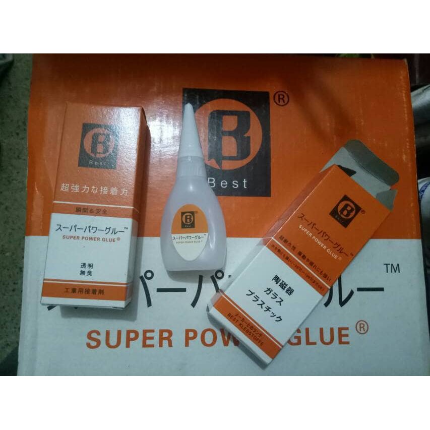 

Jual lem power glue botol merk best
