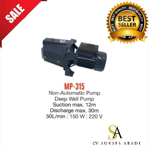 Pompa Air sumur dangkal Maspion MP-315 Uchida Murah Surabaya