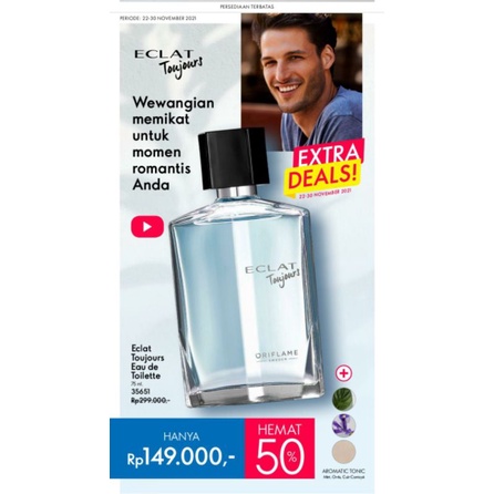 Eclat Toujours Eau de Toillete Parfume / Parfum Eclat toujours untuk pria recommend