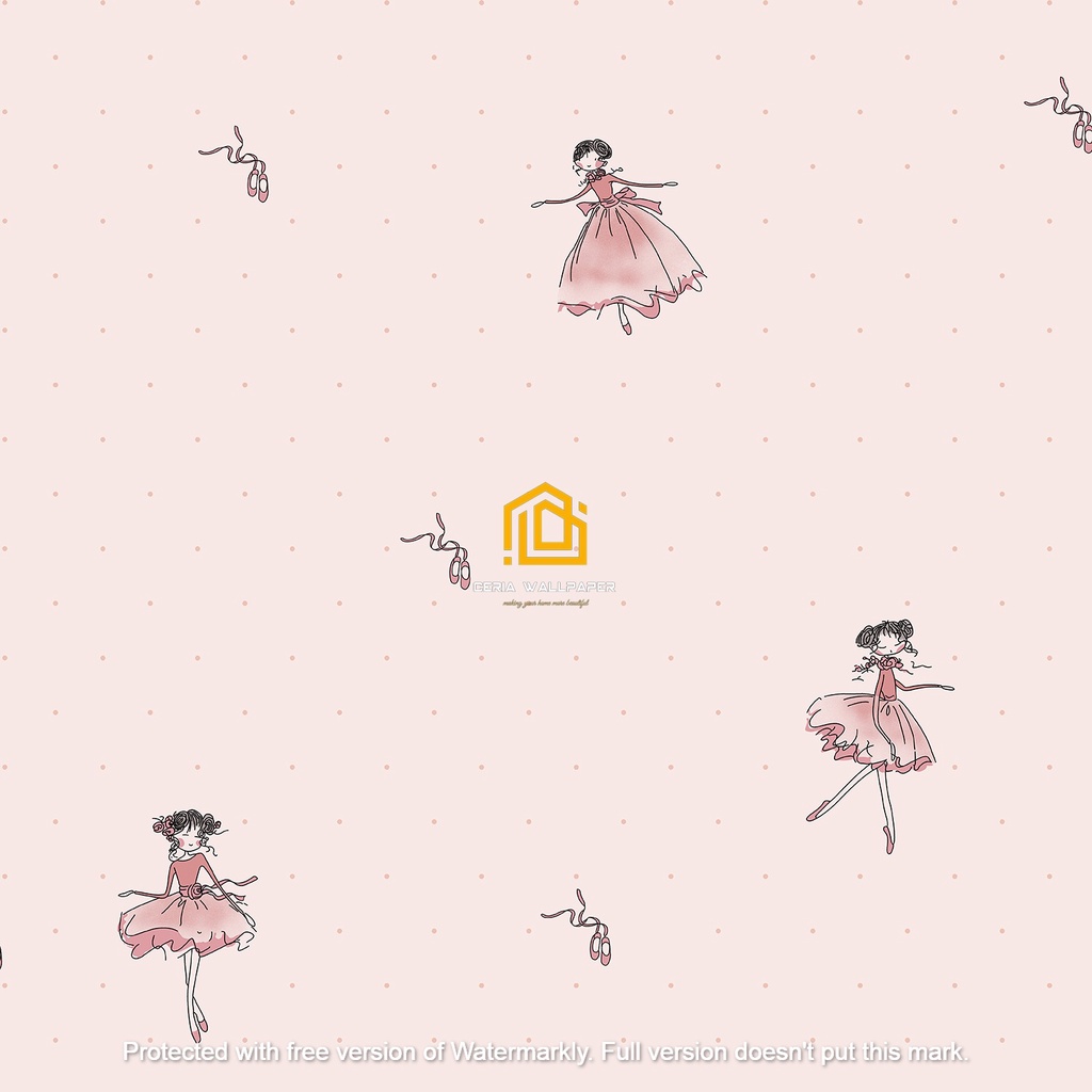 Wallpaper Dinding motif penari Dreamland D12-1 S/D D14-4