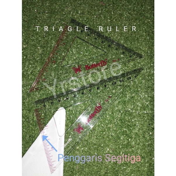 triagle ruler. penggaris segitiga. penggaris