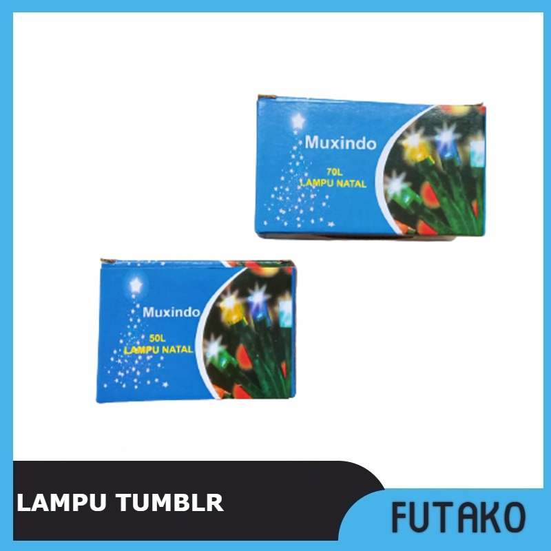 FUTAKO Lampu Natal/ Lampu Tumblr LED/ Twinkle Light Lampu hias (70L dan 50L)