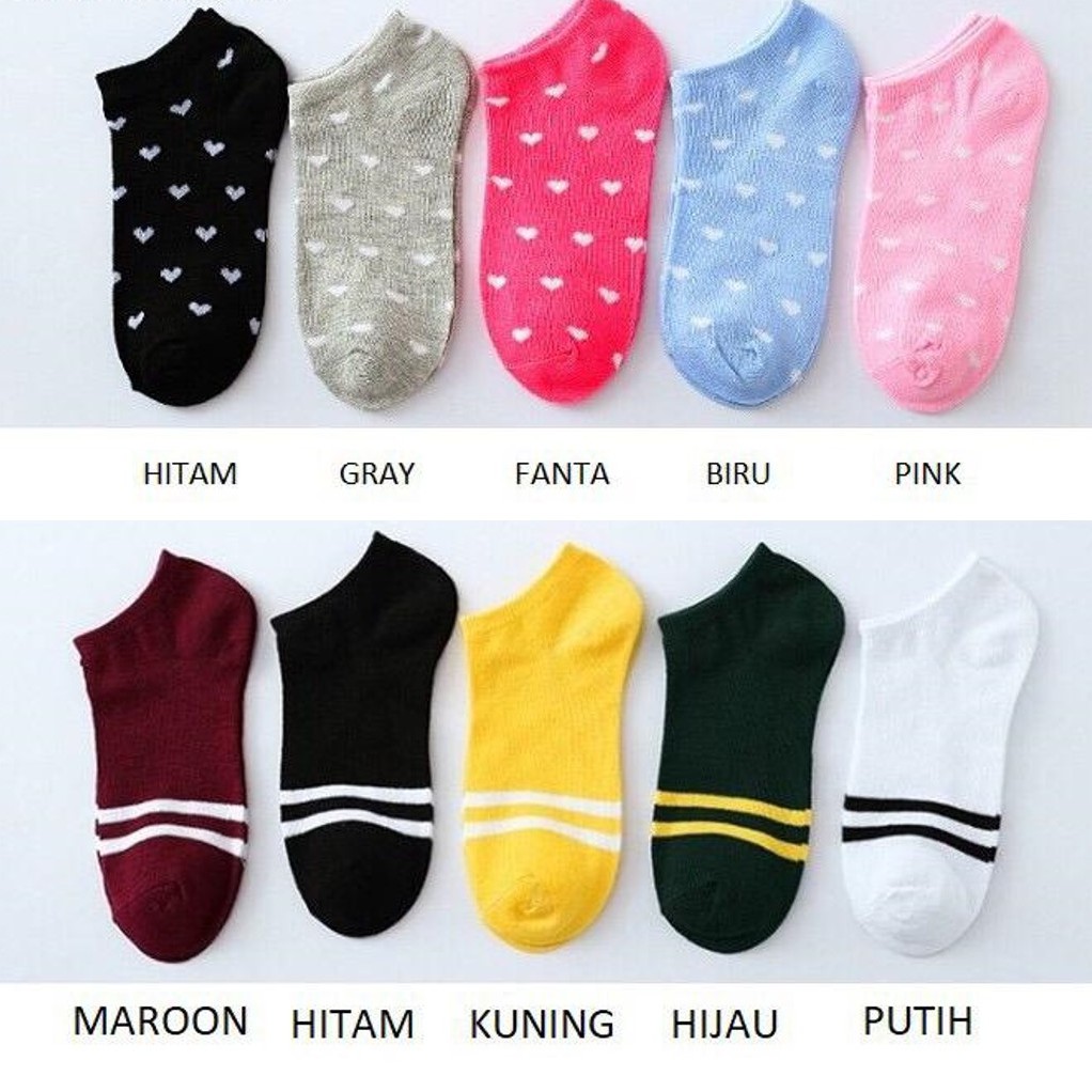 OSM JKT K272 Kaos Kaki Ankle Cute / Kaos Kaki Semata Kaki / Socks / Short Socks / Kaos Kaki Motif-3