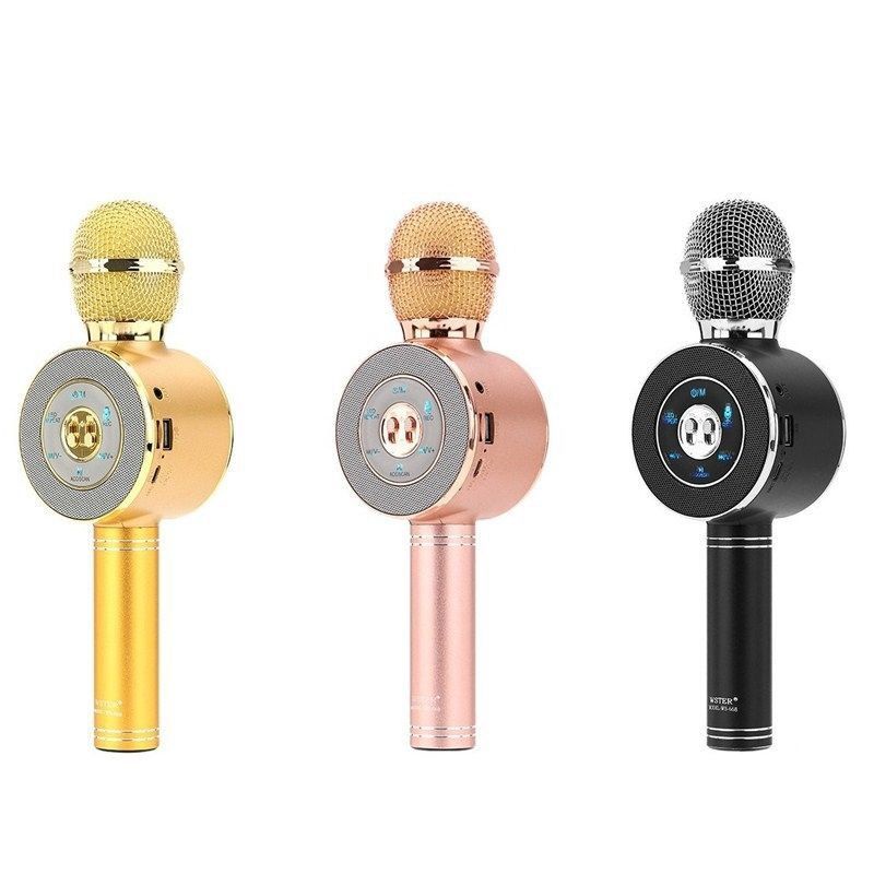 GROSIR WsTER Mic WS 668 karaoke Mic Karaoke Bluetooth Portable