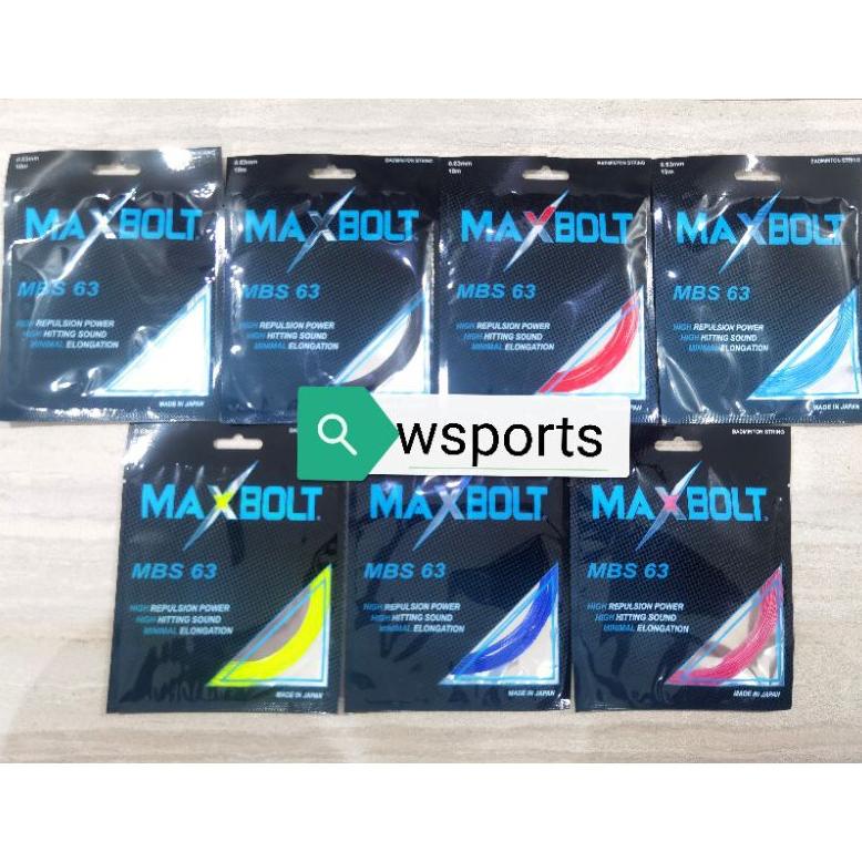 [[BISA COD]] Senar Badminton Maxbolt MBS 63 MBS63 Original TERPERCAYA