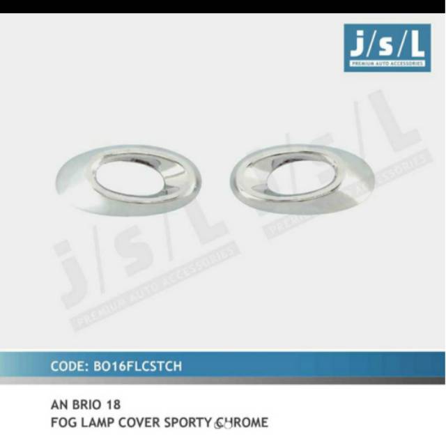 Cover foglamp all new Brio 2018-2019 sporty chrome jsl