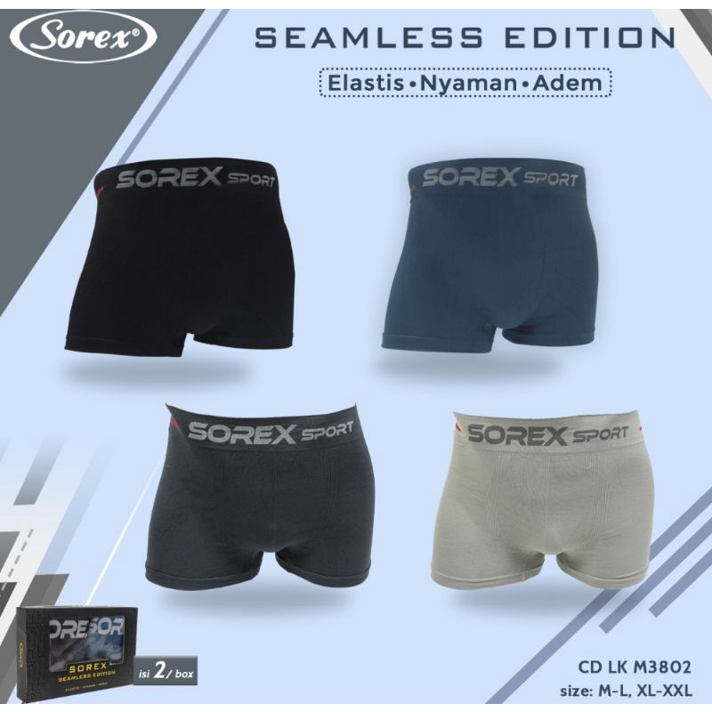 Celana dalam boxer laki laki Sorex Man 3802 Seamless (1pcs)