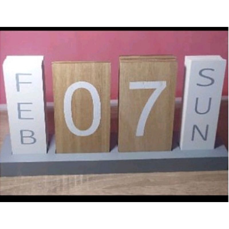 

[NEW] Kalender Meja Kayu JYSK (Free Bubble) Ori Jajan Awet