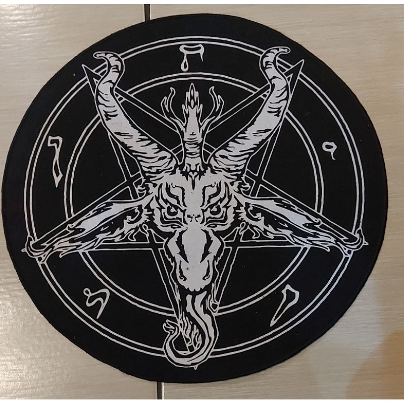 BACKPACTH PUNGGUNG BULAT 666 BLACKMETAL EMBLEM PUNGGUNG/ EMBLEM BESAR/ EMBLEM JAKET / EMBLEM SABLON