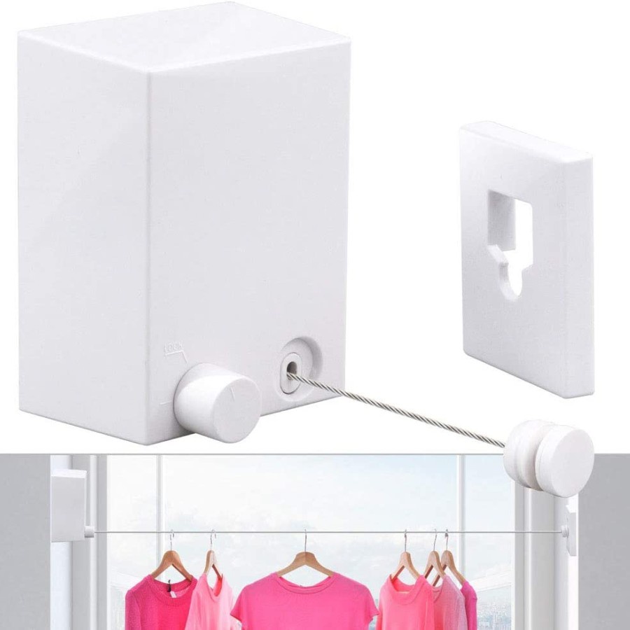 Gantungan Retractable Clothesline 4.2m Jemuran Baju Portable