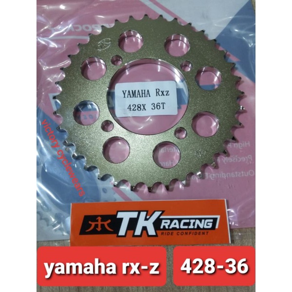 GEAR BELAKANG RXZ TK SIZE 428 F1ZR/JUPITER Z LAMA/VEGA R LAMA/RX KING/JUPITER MX LAMA/JUPITER MX NEW-428-36
