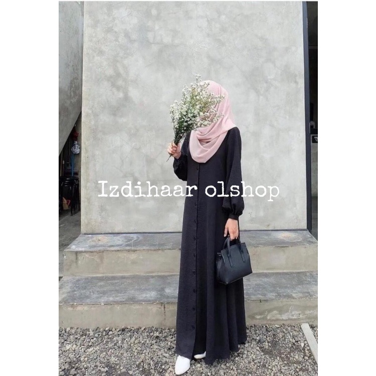 GAMIS NAURA KRINKEL | GAMIS TERBARU BAHAN RAYON CRINKLE AIRFLOW PREMIUM QUALITY LD 110 FULL KANCING - GAMIS REMAJA KEKINIAN | GAMIS BAHAN KRINKLE | GAMIS KEKINIAN | OOTD KEKINIAN | FASHION TERKINI | IZDIHAAR OLSHOP