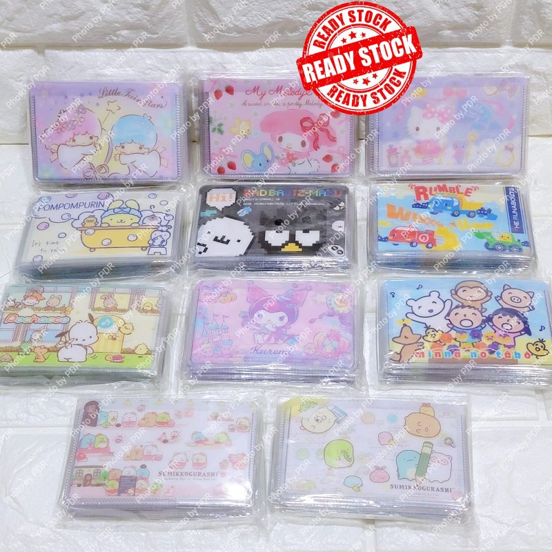 

Card Holder Tempat Kartu Muat 1 Lembar + Slot Untuk SIM SD Card Karakter Sanrio