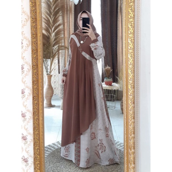 dress prada crepe mix ceruty