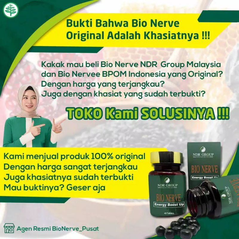 Bio Nervee Malaysia Original 100% Obat Herbal Asam Lambung Nyeri Sendi Stroke Ampuh-5