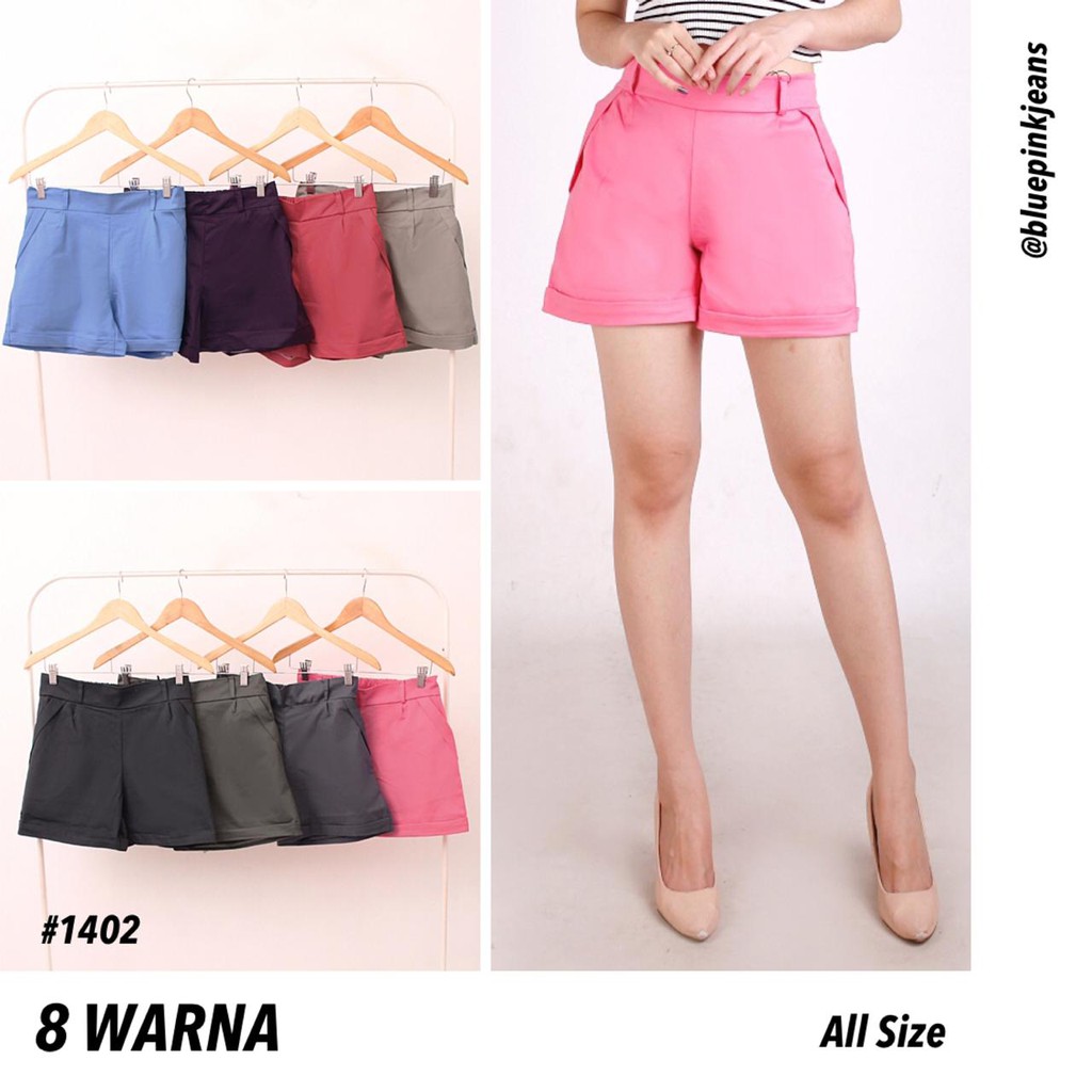 All Size Celana Pendek Bahan Twill Chinos Pants Pinggang All Size Celana Pendek Bahan Twill Chinos Pants Pinggang