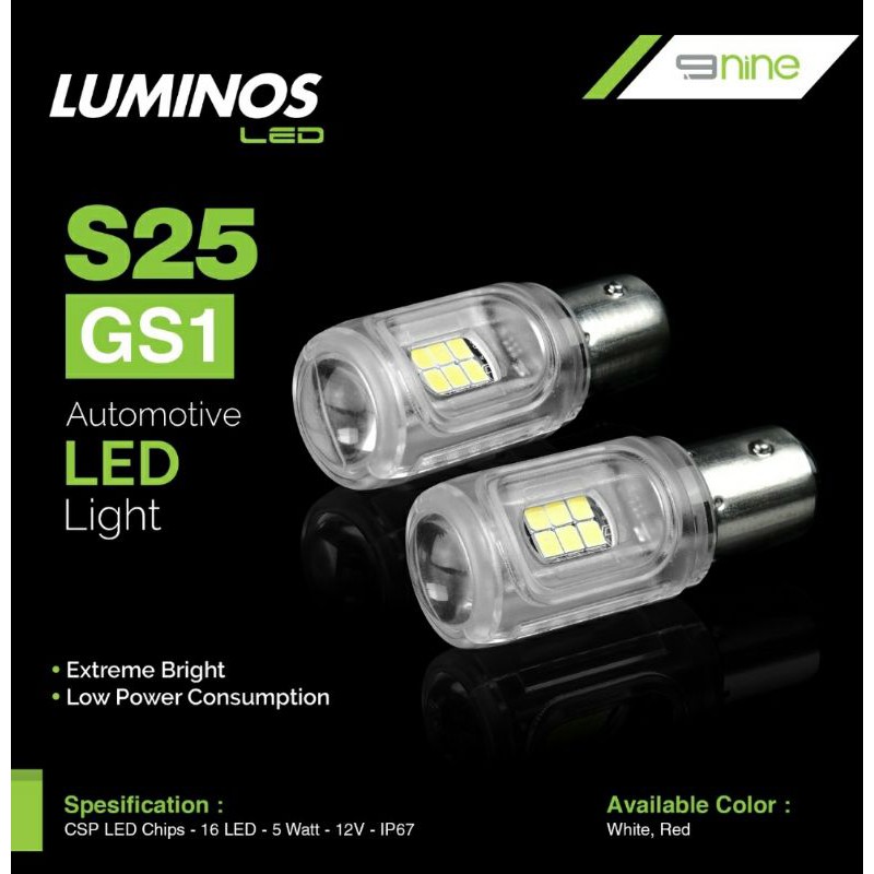 LAMPU STOP MOBIL CSP T20/S25 GS1 LUMINOS CRYSTAL