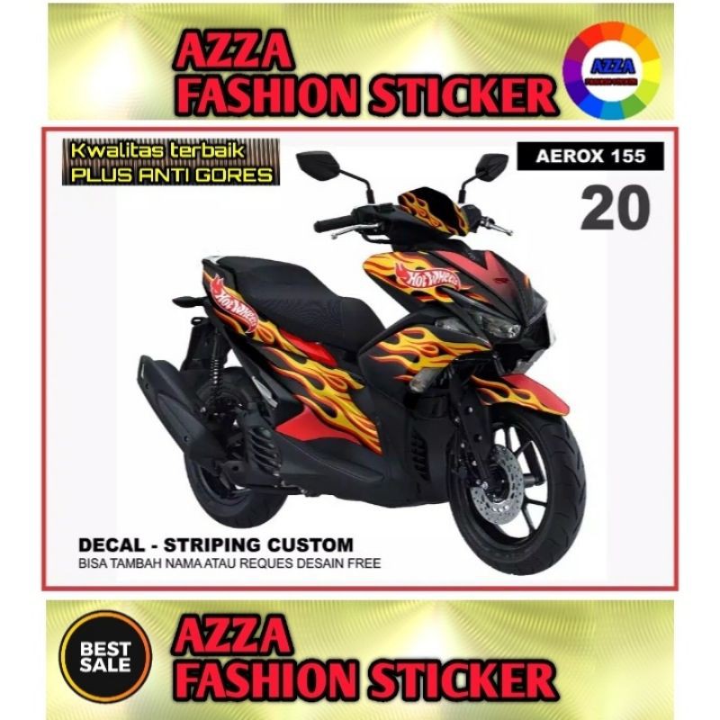 Sticker Striping Decal Yamaha Aerox 155, Sticker Decal Yamaha Aerox 155 Sticker Yamaha Aerox 155 20