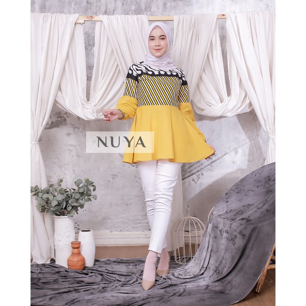 Atasan Batik Modern Kekinian AMYNA BLOUSE NUYA