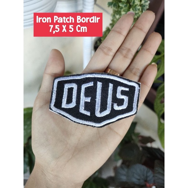 ( Tinggal Setrika ) Iron Patch Bordir Deus Patch Iron Bordil Stiker Baju Tas Sepatu Kaos Tambalan Ka