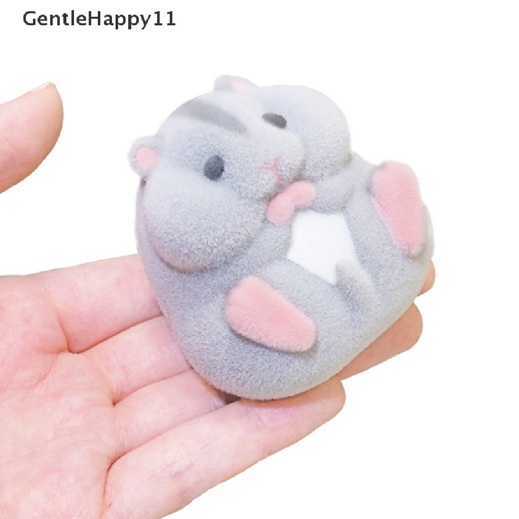 GASHAPON Gentlehappy Mainan Boneka plush Bentuk hamster Gemuk Untuk Anak Laki-Laki / Perempuan