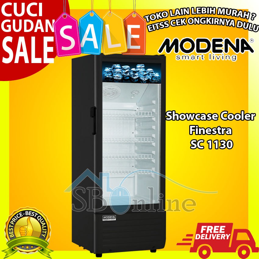 Modena Showcase Cooler Finestra SC 1130 - Garansi Resmi