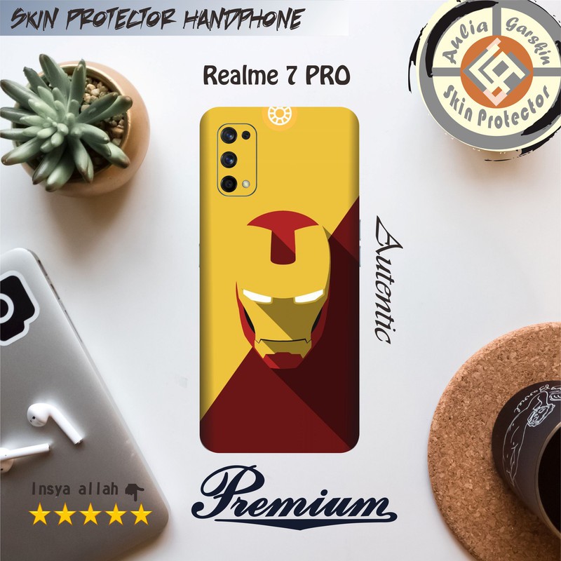 Garskin HP Realme 7 PRO Motif mask  - Free Custom