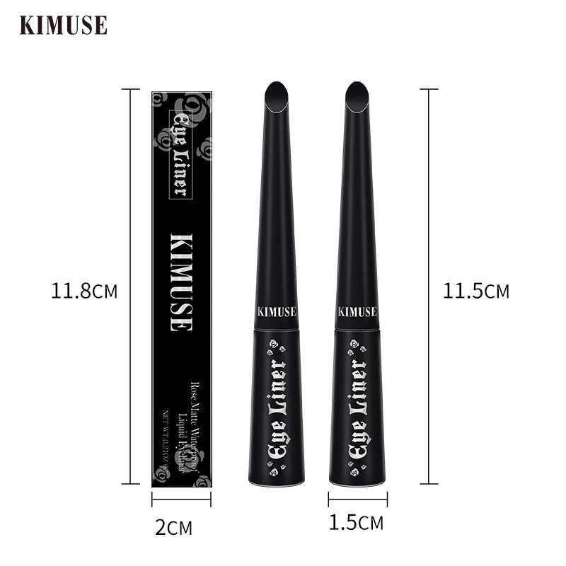 (READY &amp; ORI) Kimuse Rose Matte Waterproof Liquid Eyeliner Soft And Hard Brush 611