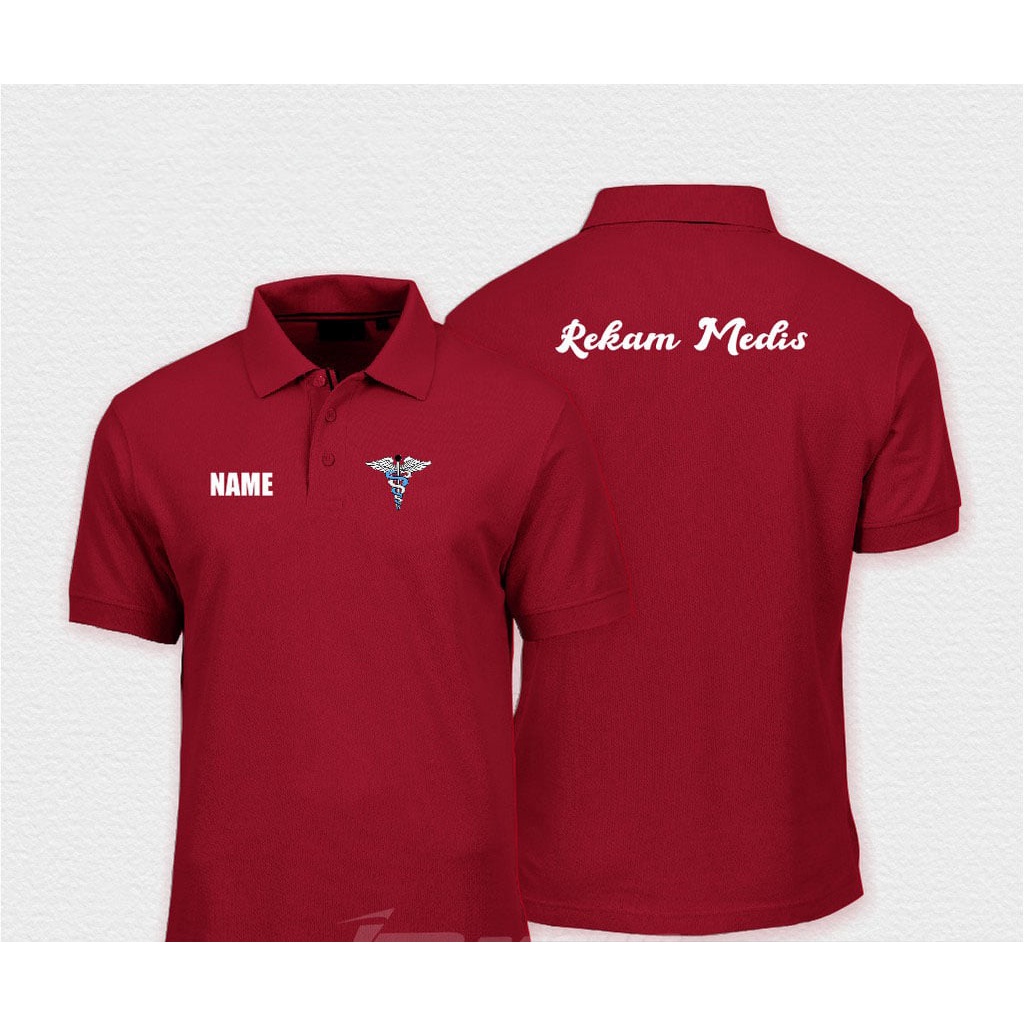 polo shirt rekam medis / baju kerah rekam medis kesehatan