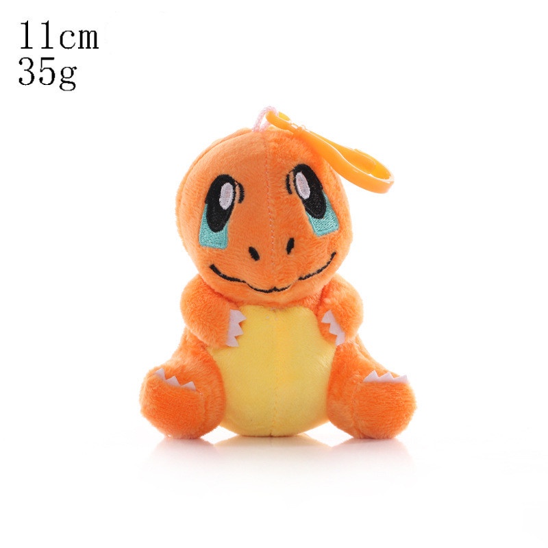 1pc Gantungan Kunci Boneka Pokemon Charmander Squirtle Psyduck Pikachu Bahan Plush Lembut Untuk Hadiah