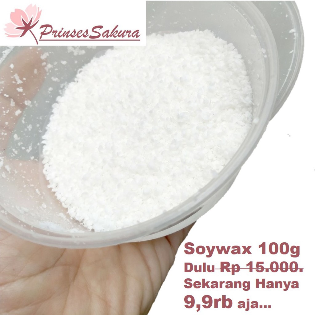 lilin soywax stearin 100gram serpihan flakes