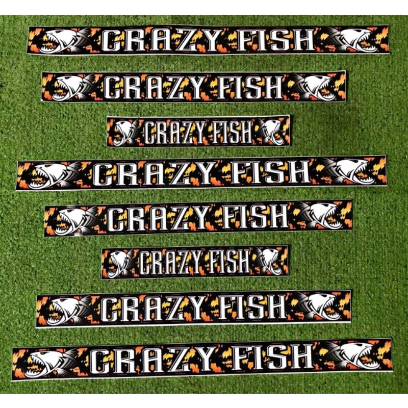 STIKER AQUARIUM IKAN CHANA / CRAZY FISH