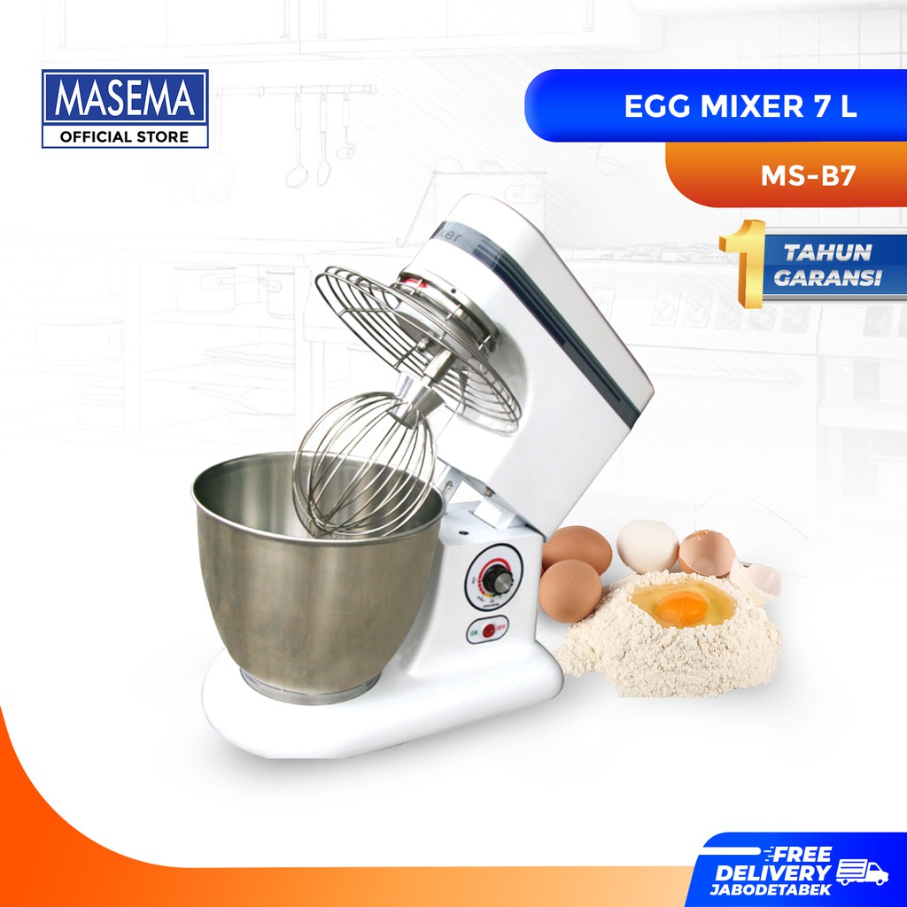Jual Masema Mixer Roti Kue Adonan 7 liter Egg Mixer Shopee Indonesia