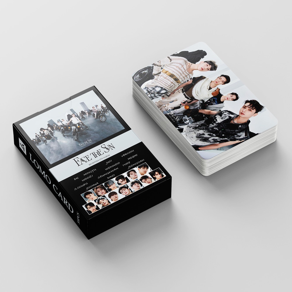 55pcs Kartu Foto Lomo Kpop SEVENTEEN FACE THE SUN Album Untuk Hadiah Fans