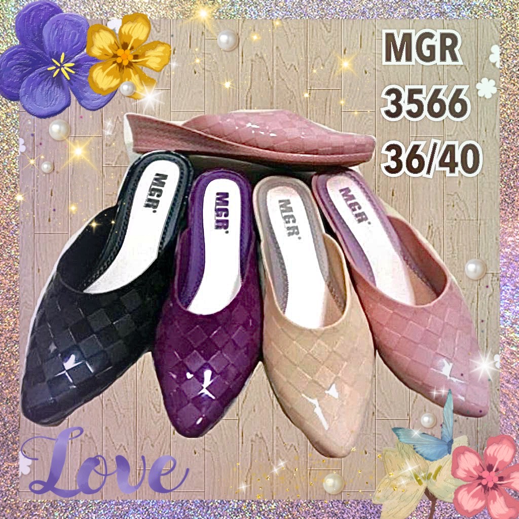 Sandal Selop Wedges Jelly Wanita Cantik Formal Bunda Ibu Cantik Mewah Impor MGR Mokaya Balance (3566/926-1)/ Size 36/40