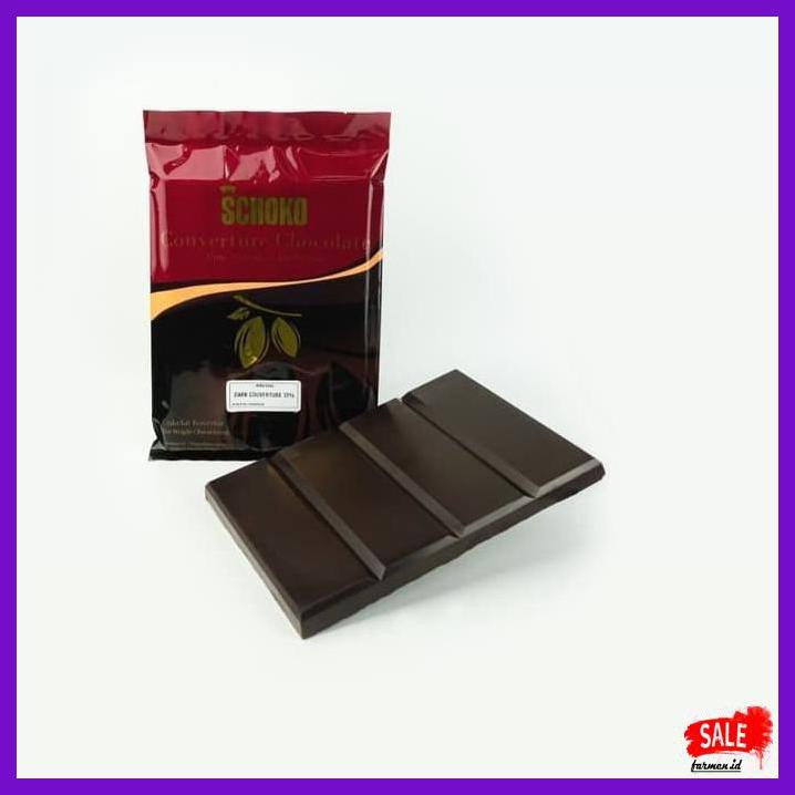 

SAKMACOKLAT- DARK CHOCOLATE COUVERTURE 72% SCHOKO 1KG / COKELAT BLOK 72% -MAKANAN-MINUMAN.
