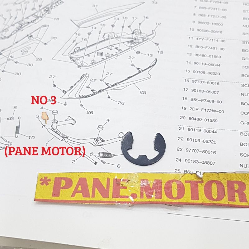 KLIP CLIP SNAPRING AS STANDAR 2 MIO SOUL SPORTY SMILE FINO MIO J GT XEON MIO M3 X-MAX AEROX  X-RIDE 
