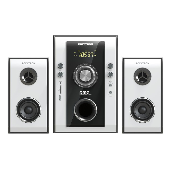 Speaker Polytron Salon Aktif Bluetooth Radio FM USB bisa untuk Karaoke