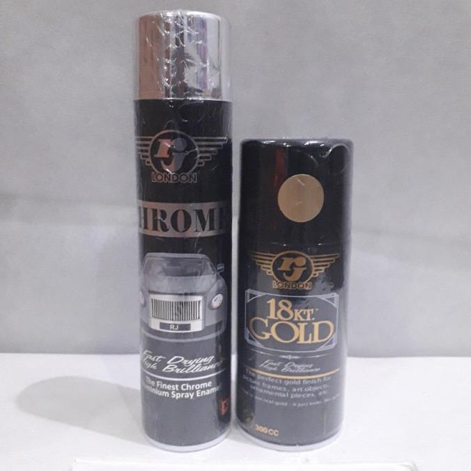 Pilok Pilox Cat semprot Rj krom krum chrome crom emas gold crome gold
