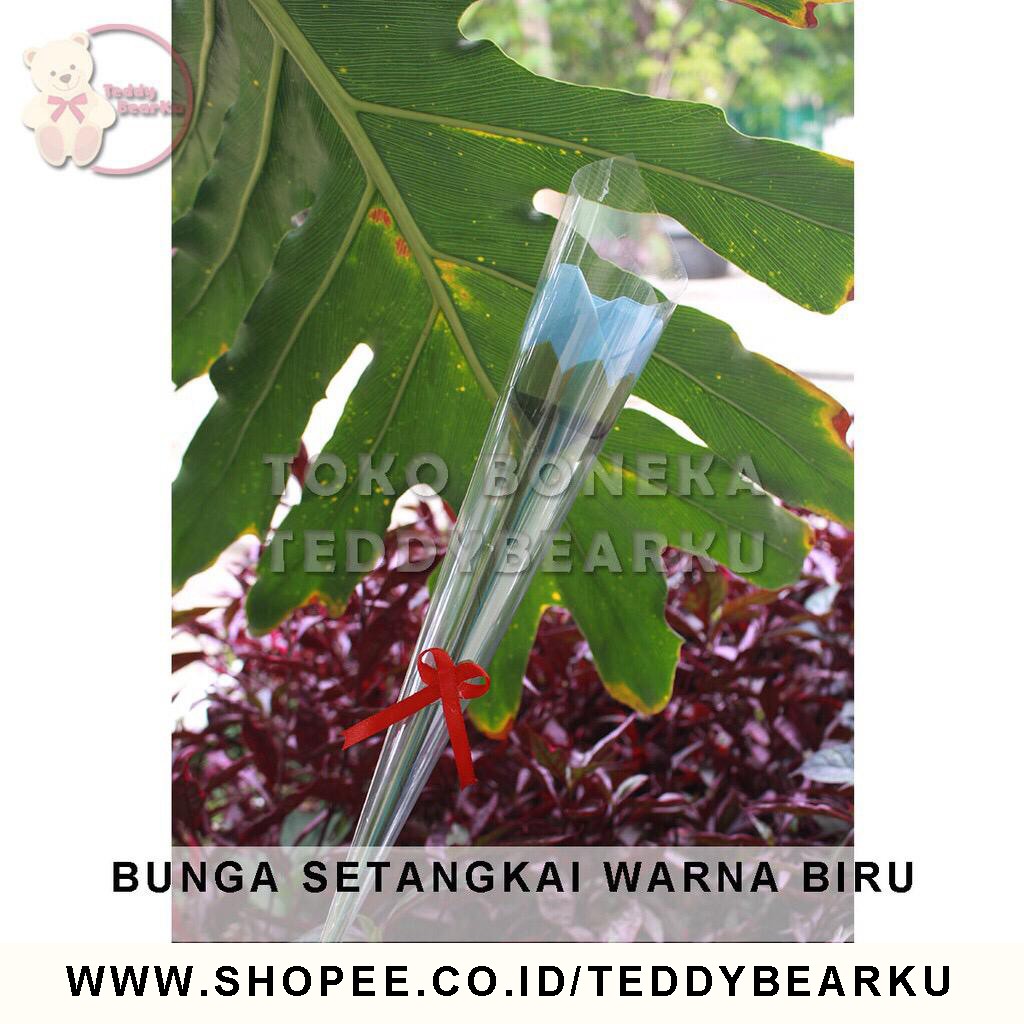 BUNGA SETANGKAI BIRU