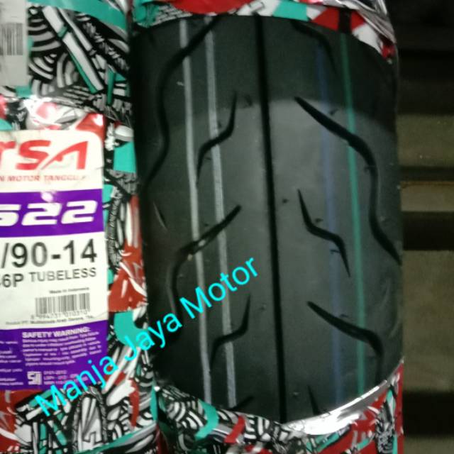 Ban tubeless depan/belakang Corsa S-22 80/90-14 for mio smile/beat/Vario/xeon/x-ride/scoopy/Soul Gt
