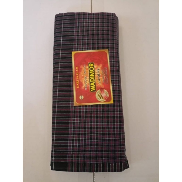 Wadimor sarung tenun motif Kupang kotak kecil original