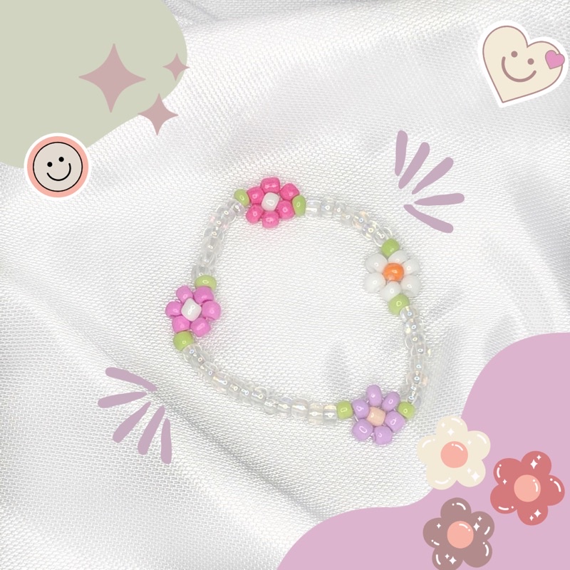 Clear series bracelet / bracelet beads / Gelang dan cincin manik / Gelang manik