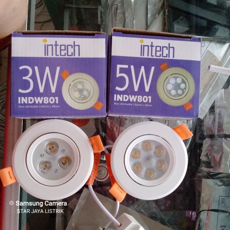 Downlight Spot LED 3 Watt 3 Mata &amp; 5 Watt 6 Mata INTECH INDW801