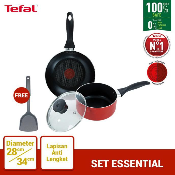 Diskon  Tefal Wajan & Panci Set Essential 1 - Penggorengan